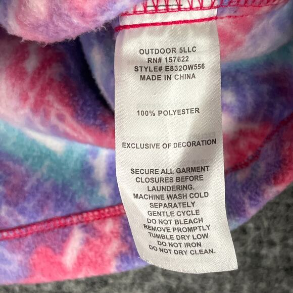 Eddie Bauer Girls Lone Peak Fleece Jacket Insert Small 7-8 Magenta Full-zip - Picture 5 of 9